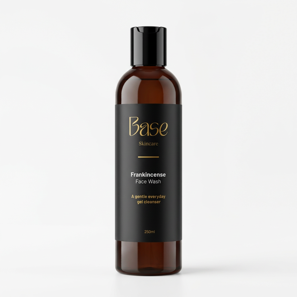 Base Skincare Frankincense Face Wash studio product photo
