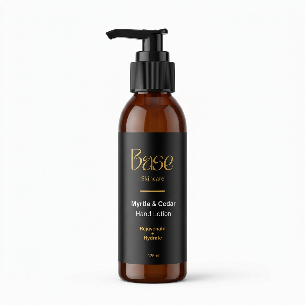 Base Skincare Myrtle & Cedar Hand Lotion studio product photo